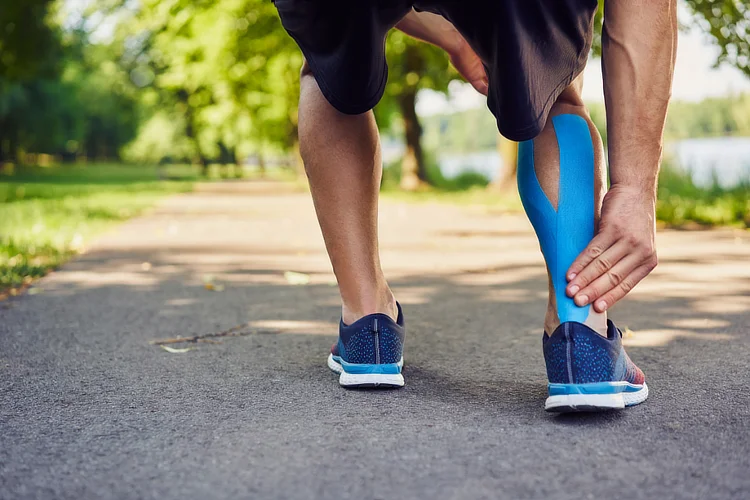 Runner with Achilles tendon pain